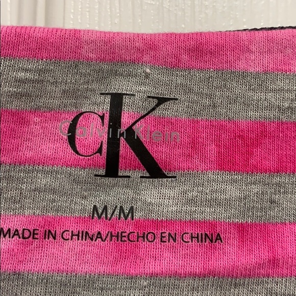 Calvin Klein Pink and Gray Top with Hood - Picture 3 of 3